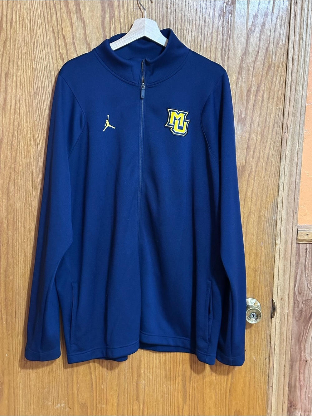 Jordan Marquette university‎ NCAA full zip mens warm up jacket sz XXL